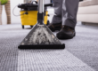 Carpet Cleaning on gray carpet